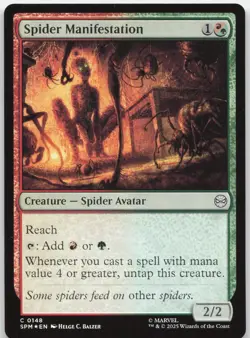 Spider Manifestation 148 Common Marvel's Spider-Man Magic: The Gathering Foil NM - Image 1