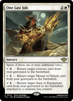 One Last Job (Foil) - 22 - OTJ - Near Mint - MTG - Image 1