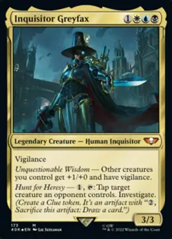 1x Inquisitor Greyfax - Foil NM-Mint, English Commander: Universes Beyond: Warha - Image 1
