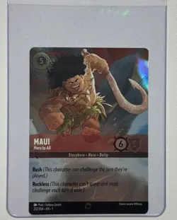 Disney Lorcana Maui Hero to All The First Chapter Enchanted #212/204 - Image 1