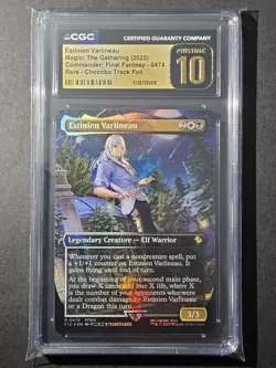 MTG CGC Pristine 10 Estinien Varlineau (Chocobo Track Foil) R 474 Final Fantasy - Image 1
