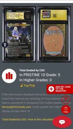 MTG CGC Pristine 10 Estinien Varlineau (Chocobo Track Foil) R 474 Final Fantasy - Image 3