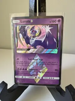 Pokemon TCG Lunala Prism Star Ultra Prism 62/156 Prism Rare Holo LP 2018 - Image 1