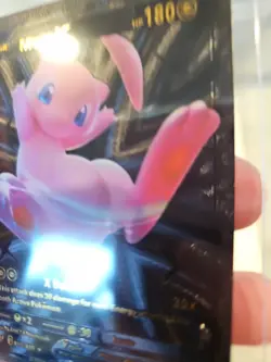 Mew V Full Art Black Foil Fan Art Vinyl Textured Collector Pokemon Card 069/189 - Image 2