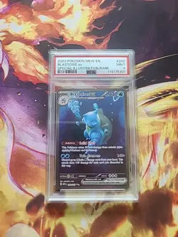 Blastoise EX 200/165 Sir Special Illustration Rare Mew Pokemon Card PSA 9 - Image 1