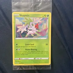 Pokemon TCG SWSH Cosmos Holo Shaymin Card #15/185 Rare Holo Sealed Promo - Image 1