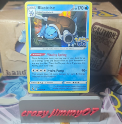 Blastoise 017/078 Pokemon GO Holo Rare Holo English Stage 2 170 HP TCG NM - Image 1