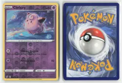 Clefairy 074/192 Common Rebel Clash Pokemon Reverse Holo Lightly Played - Image 3
