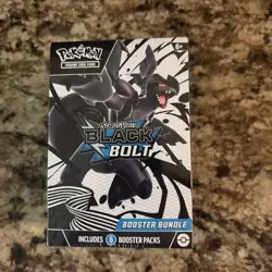 Pokemon TCG Scarlet & Violet—Black Bolt Booster Bundle 6 Packs English Zekrom - Image 1