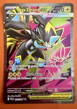 🔥 Pokemon TCG Pitch Black Mega Zeraora EX Full Art Ultra Rare EN NM 98/84 🔥 - Image 1