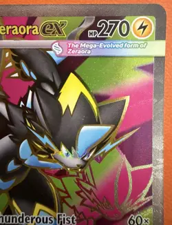 🔥 Pokemon TCG Pitch Black Mega Zeraora EX Full Art Ultra Rare EN NM 98/84 🔥 - Image 3
