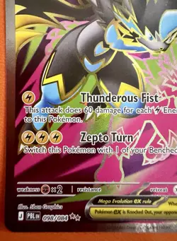 🔥 Pokemon TCG Pitch Black Mega Zeraora EX Full Art Ultra Rare EN NM 98/84 🔥 - Image 4