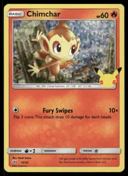 Pokemon Chimchar McDonald's 25th Anniversary Promos 012/025 P NM/M Kouki Saitou - Image 1