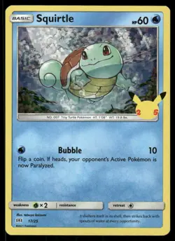 Pokemon Squirtle McDonald's 25th Anniversary Promos 017/025 NM/M tetsuya koizumi - Image 1