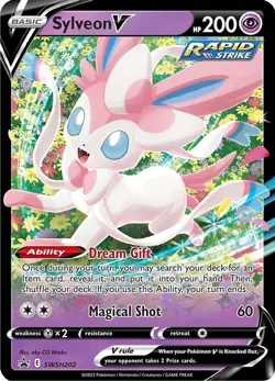 SYLVEON V SWSH202 HOLO PROMO SWORD & SHIELD PROMO NM/M POKEMON - Image 3