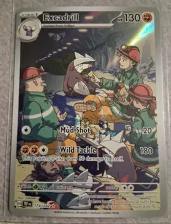 ​Pokemon Excadrill 174/162 Temporal Forces Illustration Rare NM - Image 1