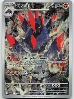 Gigalith 129/086 Illustration Rare White Flare Pokemon Holo Near Mint - Image 1