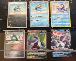 Pokemon TCG Piplup Prinplup Empoleon Lot (6) Evolution Line Various Sets NM - Image 1