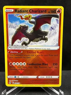 Radiant Charizard 020/159 Radiant Rare Crown Zenith Pokemon Holo Near Mint - Image 1