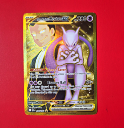 Team Rocket's Mewtwo ex 240/182 Hyper Rare Holo Full Art 280 HP - Image 1