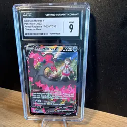 Pokemon Galarian Moltres V 2022 Astral Radiance TG20/TG30 Eng Holo CGC 9 - Image 1