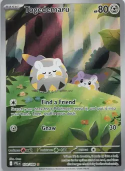 Togedemaru Illustration Rare ME02: Phantasmal Flames 104/094 Pokemon TCG 2025 IR - Image 1