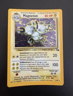 Wizards Magneton 11/62 Fossil Holo Rare Unlimited ENG 1999 80 HP - Image 1