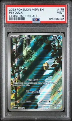 Psyduck 175/165 PSA 9 MINT Illustration Rare 2023 Pokemon Card Mew 151 - Image 1