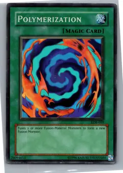 Polymerization Super Rare The Legend of Blue Eyes White Dragon LOB-059 HP - Image 1