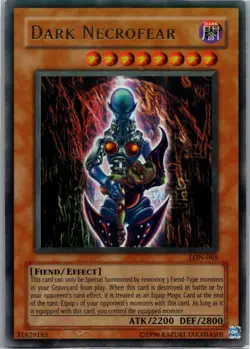 Dark Necrofear Ultra Rare Labyrinth of Nightmare LON-065 LP - Image 1