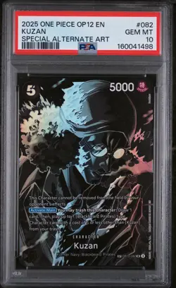 2025 ONE PIECE OP12-LEGACY OF THE MASTER #082 KUZAN SPECIAL ALTERNATE ART PSA 10 - Image 1
