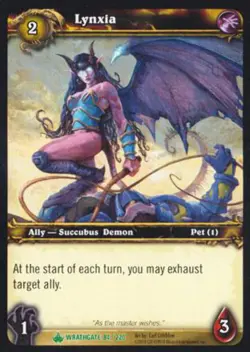 World of Warcraft TCG Lynxia - Wrathgate 84/220 - Image 1