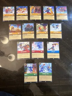 Disney Lorcana- CH11- WINTERSPELL 14 Card Lot Lilo Stitch - Image 1