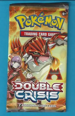 Pokemon "Double Crisis" 7-Card Sealed Booster Pack (Magma) X1 - Image 1