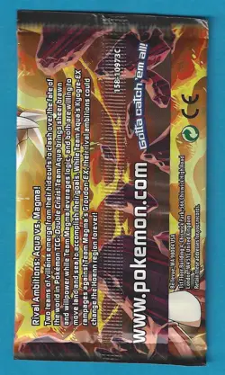 Pokemon "Double Crisis" 7-Card Sealed Booster Pack (Magma) X1 - Image 2