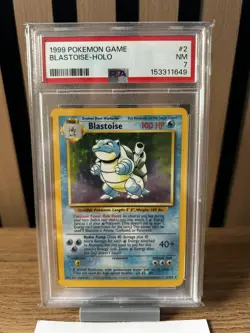 PSA 7 Blastoise 2/102 Base Set Pokemon Card MINT - Image 2