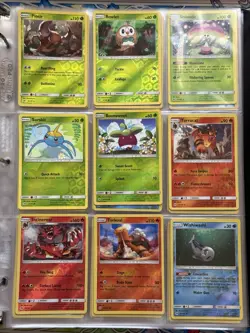 Near Complete Sun & Moon Holo & Reverse Holo Pokemon Card Lot With Mew Binder - Image 2