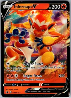 Infernape V SWSH252 Promo SWSH: Sword & Shield Promo Cards NM - Image 1