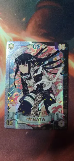 Naruto Phantom UR-005 Hinata Hyuga Holo Foil Trading Card - Image 1
