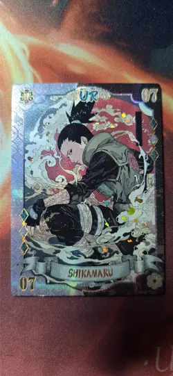 Naruto Phantom UR-007 Shikamaru Nara Holo Foil Trading Card - Image 1