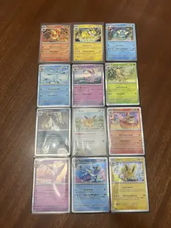 Pokemon Eeveelution Complete Holo Card Set Lot + 3 Promos :Prismatic Evolutions - Image 1