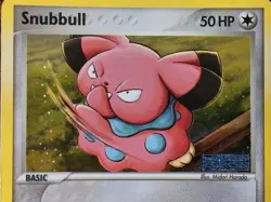 Snubbull Reverse Holo STAMP - Pokemon TCG Card 2005 EX Unseen Forces 74/115 - NM - Image 2