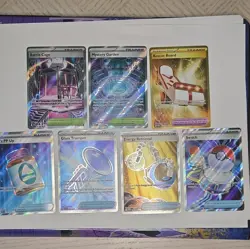 Pokemon TCG Foil/Holo Trainer 7-Card Lot English - Image 1