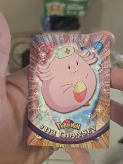 Pokemon #113 Chansey Card Topps TV Animation - Image 1