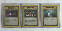 Lot of 3 French Pokemon Trainer / Dresseur Cards – 1st Edition – 81, 85, 94 /102 - Image 1
