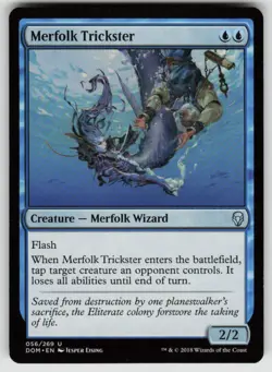 Merfolk Trickster 56 Uncommon Dominaria Magic: The Gathering Near Mint - Image 1