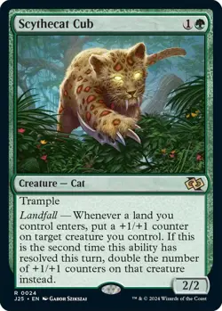 MTG [J25-24 NM] Scythecat Cub - Image 1