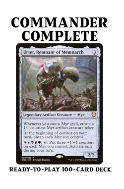 Urtet, Remnant of Memnarch MYR Tribal Five-Color Magic MTG Custom Commander Deck - Image 1
