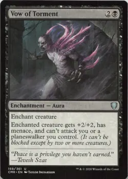 Vow of Torment U Commander Legends 159 LP MTG - Image 1