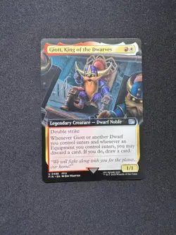 GIOTT, KING OF THE DWARVES (EXTENDED ART) FINAL FANTASY - MTG- NM/M - Image 1